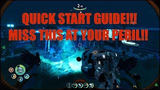 Subnautica  Below Zero Quick Start Guide