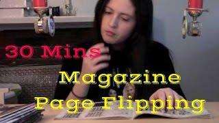 [ASMR] 30 Minutes of Relaxing Magazine Page Flipping w/ Finger Licking (Almost)