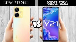 realme c55 vs vivo y21 full comparison.