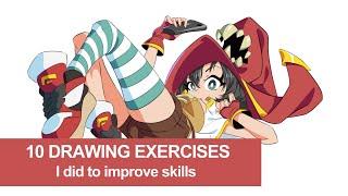 10 Drawing Exercises I did to improve skills