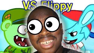 Friday Night Funkin' VS Flippy - Happy Tree Funkers FULL WEEK (FNF Mod)(Happy Tree Friends) REACTION