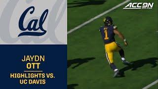 Cal Jaydn Ott Highlights vs. UC Davis