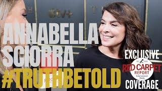 Annabella Sciorra interviewed at "Truth Be Told" limited series Premiere coming to Apple TV+ 12/6