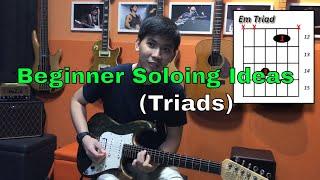 Guitar Emerge - Electric Guitar Tutorial - Beginner Guitar Soloing Ideas (Triads)