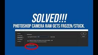 Solved: Camera Raw Filter Freezing in Photoshop | Easy Steps (2023)