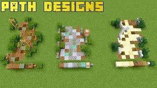 Minecraft PATH DESIGNS  in 1.14 - Tutorial