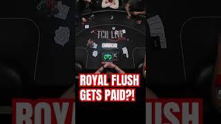 No Way ROYAL FLUSH Gets PAID!  #shorts #poker