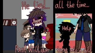 Past William turns into a child| FNAF| Past Aftons| angst| My weird AU
