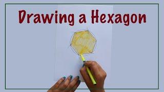 How to draw a Hexagon ( Six Sided Polygon)