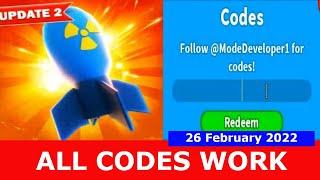 *ALL CODES WORK* [UPDATE 2] Boom Simulator ROBLOX | 26 February 2022