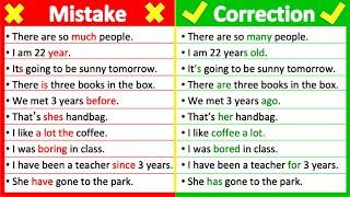 20 MOST COMMON GRAMMAR MISTAKES    | Mistakes & correction 