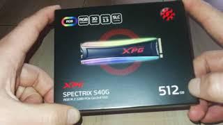 XPG Spectrix S40G SSD Unboxing