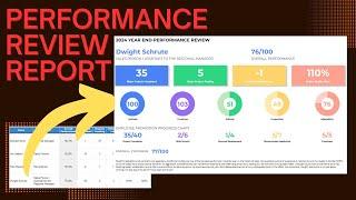 Create Employee Performance Review Report Dashboard in Google Sheets