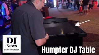 Demonstration Of The Humpter B3 Fast Folding DJ Table Facade and workstation in White #ProXDirect