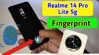 Realme 14 pro lite 5g display fingerprint setting/Realme 14 pro lite 5g fingerprint screen lock/