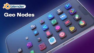 Easily animate icons in Blender with this quick tutorial | Geometry Nodes