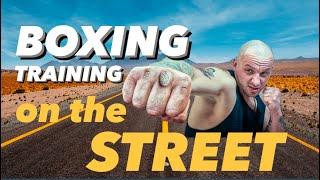 Boxing Training for Beginners on the Street.