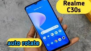 How To Enable Auto Rotate In Realme C30S,Auto Rotate Screen Enable In Realme C30S, Realme