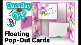 Double Floating Pop Out Card Tutorial: Birthday and Christmas Designs