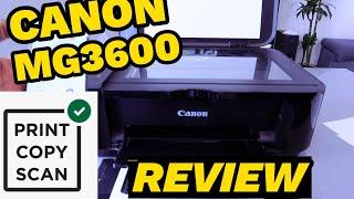 CANON MG3600 Printer How To PRINT, SCAN AND COPY Guide