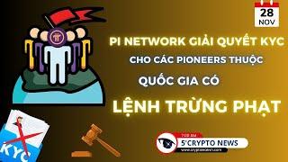 [5 Phút Crypto] - Pi Network giải quyết KYC cho Pioneers thuộc quốc gia có lệnh trừng phạt