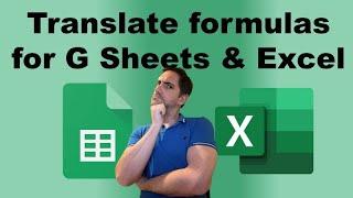 GOOGLE TRANSLATE formulas for Google Sheets