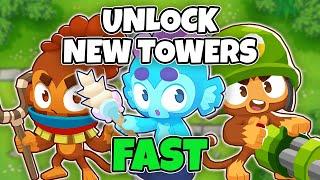 How to Quickly Unlock New Towers - BTD6