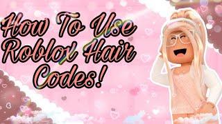 How To Use The Hair Codes || Its Tapasya