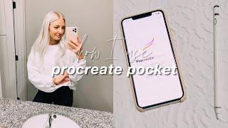 how I use Procreate Pocket! (easy digital illustrations on iPhone)