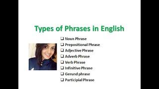 Types of Phrases in English Grammar | Lesson 7