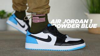 The BEST Air Jordan 1 LOW of 2022?! AIR JORDAN 1 Powder Blue UNC Review