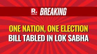 BREAKING: One Nation, One Election Bill to Hold Simultaneous Polls Tabled in Lok Sabha