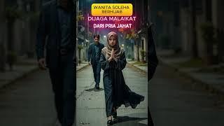 Kisah Wanita Berhijab Dijaga Malaikat Dari Pria Mesum#kisahislami #feedshorts #shortvideo  #motivasi