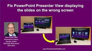 Fix PowerPoint Presenter View displaying the slides on the wrong screen