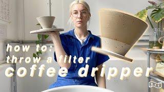 HOW TO: Throw a filter coffee dripper on the pottery wheel / part 1 | MAE CERAMICS