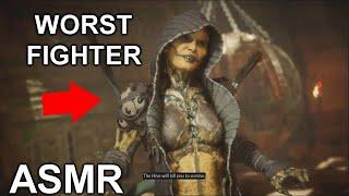 ASMR | Using The WORST Fighter In Mortal Kombal 11 | ASMR MK11 Gameplay