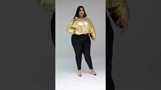 Plus Size Picked Up Jacket Fashion | Shorts | #fashionq