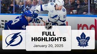 NHL Highlights | Lightning vs. Maple Leafs - January 20, 2025