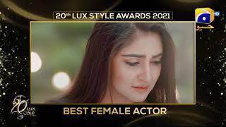 20th Lux Style Awards Geo Entertainment's Best Female Actor - Hiba Bukhari for Deewangi