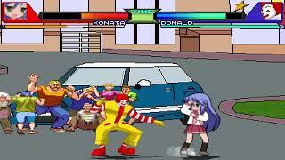 NICK54222 MUGEN: Konata Izumi VS Ronald McDonald