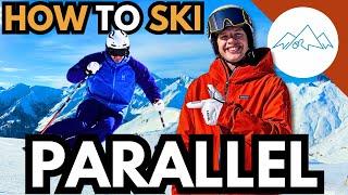 How to ski Parallel | Wedge to parallel ski | How to turn on skis intermediate