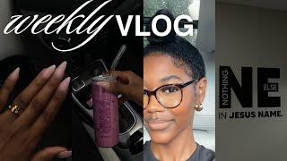 VLOG | bible study, answered prayers, church, nail tutorial, brax is home, curls are back, go buffss