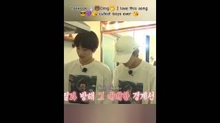 Taekook Omg I love this song  cutest boys ever#taekook #taetae #jungkook #fypシ゚ #shortvideo