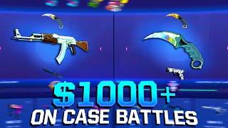 How I Spent $1000+ on CASE BATTLES... (DADDYSKINS)