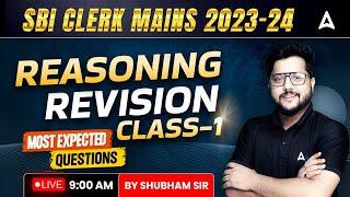 SBI Clerk Mains | Reasoning Most Expected Questions by Shubham Srivastava