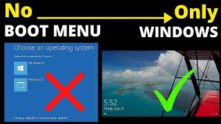 How To Remove Windows Boot Menu PC | Delete All Other OS (Phoenix OS, Prime OS) Permanently