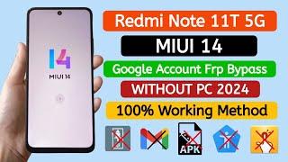 Redmi Note 11T 5G Frp Bypass MIUI14 WITHOUT PC | Latest security update 2024.