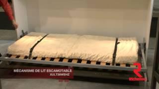 Mécanisme de lit escamotable horizontal