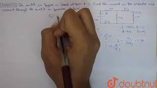 The switch in figure is closed at time t = 0. Find the current in the inductor and the current t...