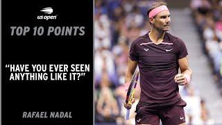 Rafael Nadal | Top 10 Points from Week 1 | 2022 US Open